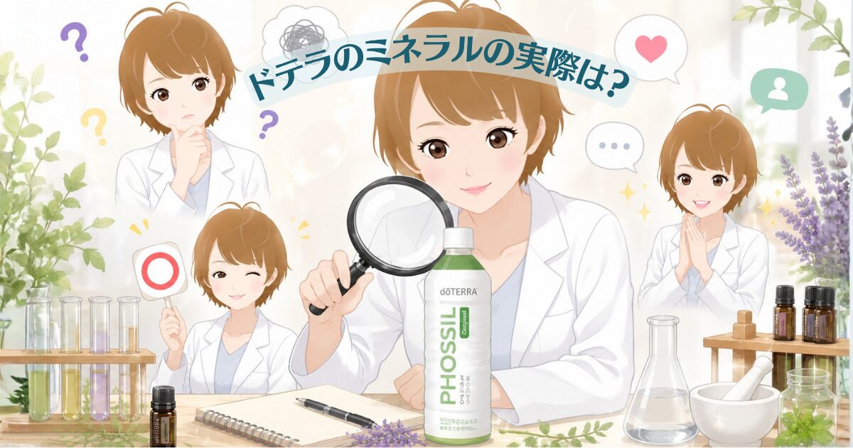 ドテラのミネラルは効果ある？